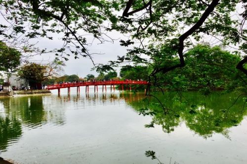 Bridge in Hanoi, Vietnam for the MBA study trip