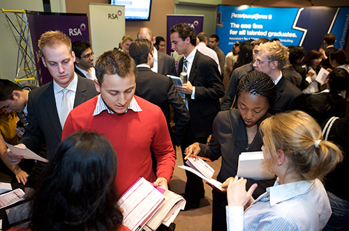 Bayes students at career fair