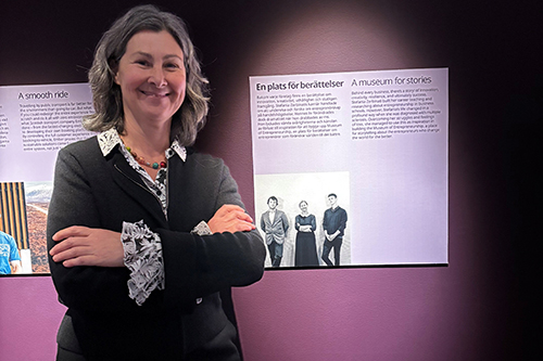 Professor Stefania Zerbinati at the IKEA Museum