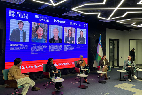 Sara Jones speaks on panel of Creative Central Asia.