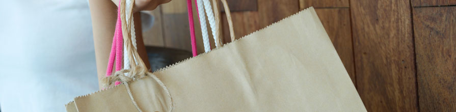 Woman holding shopping bags