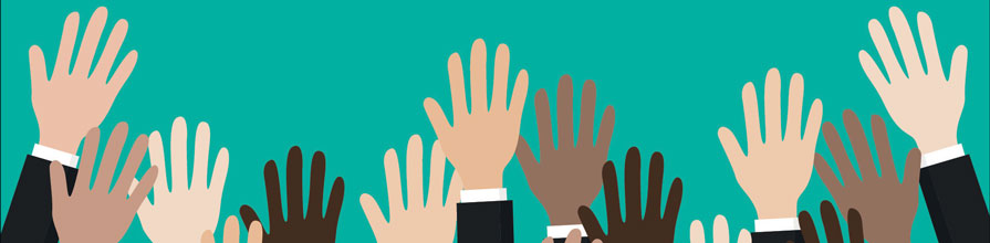 Hands raised
