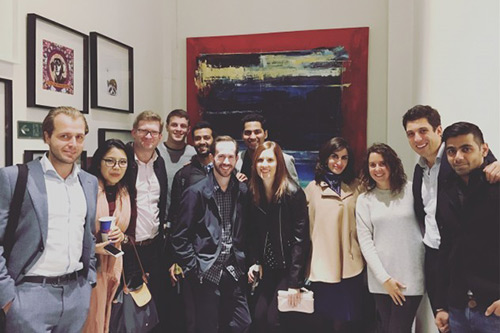 Mashael Anizi with their Full time MBA cohort