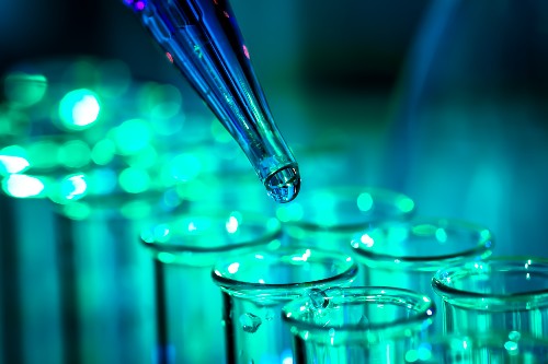 Pipette and test-tubes