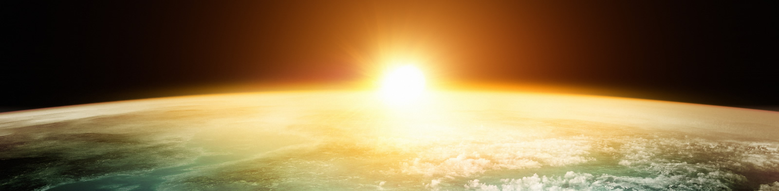 Sunrise over the globe