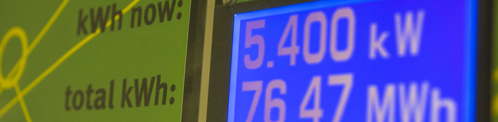 Display screen on a smart meter