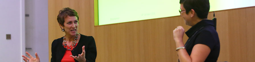 Inga Beale speaks at Cass