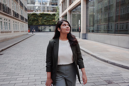 Alumni management student Deepsheka