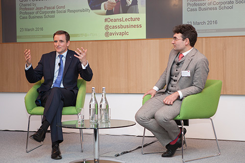 Porfessor Jean Pascal Gond and Mark Wilson, Aviva plc  