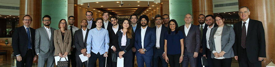 The delegation at Nakheel